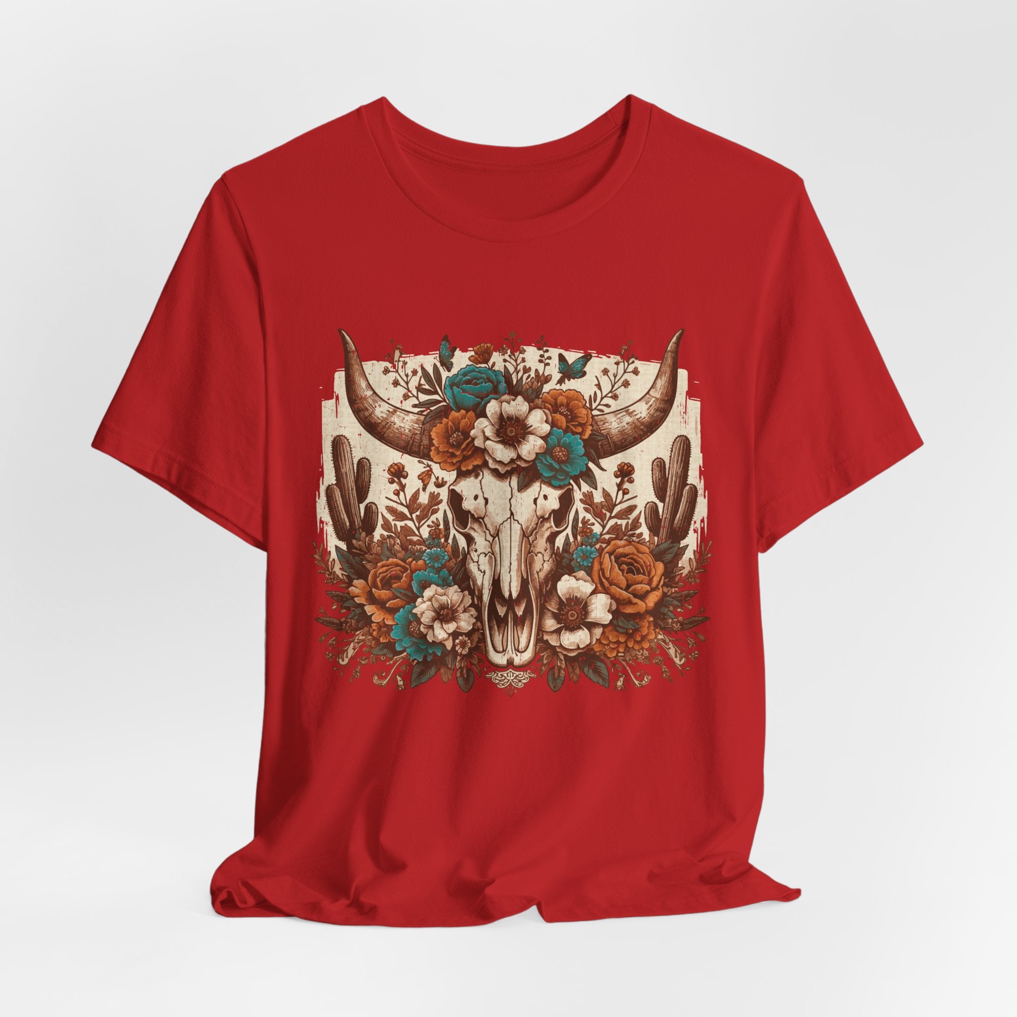 Floral Bull Skull