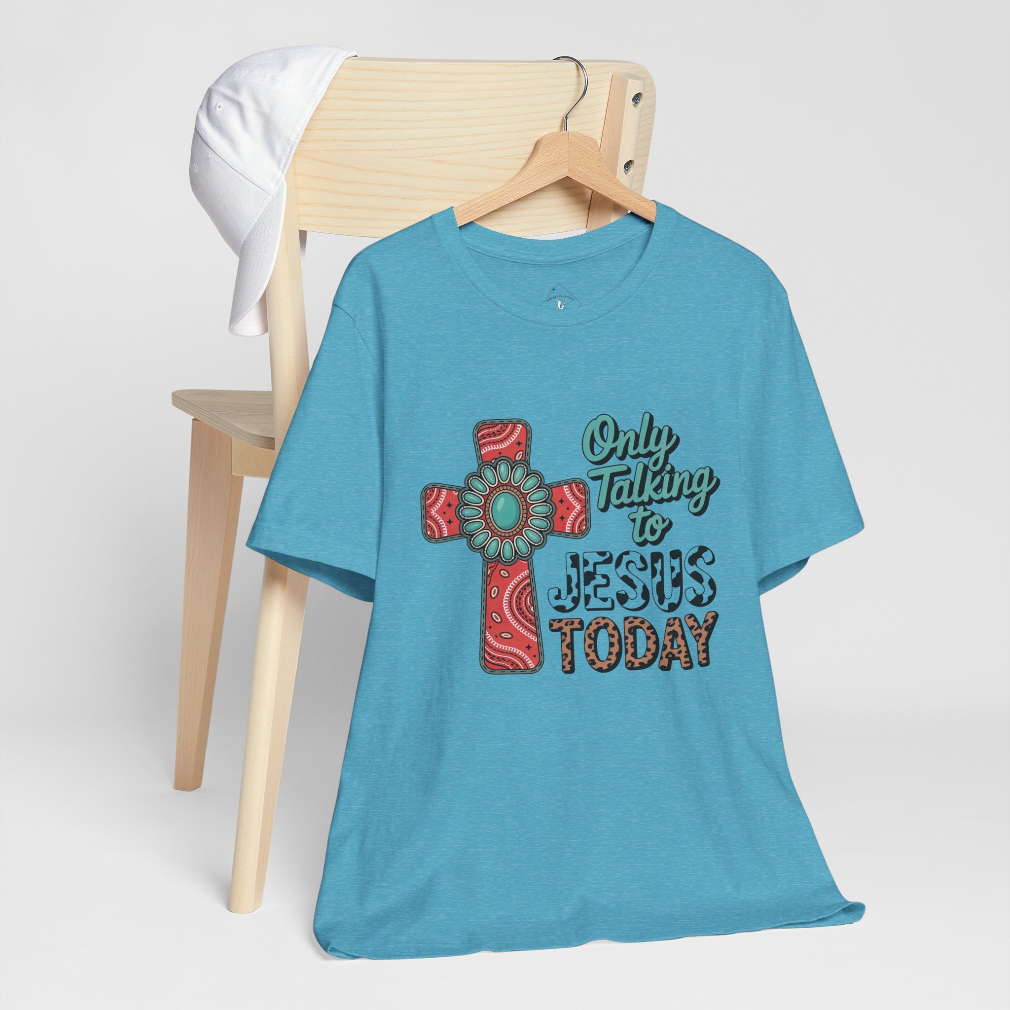 Only Talking to Jesus Today Cross Graphic Tee