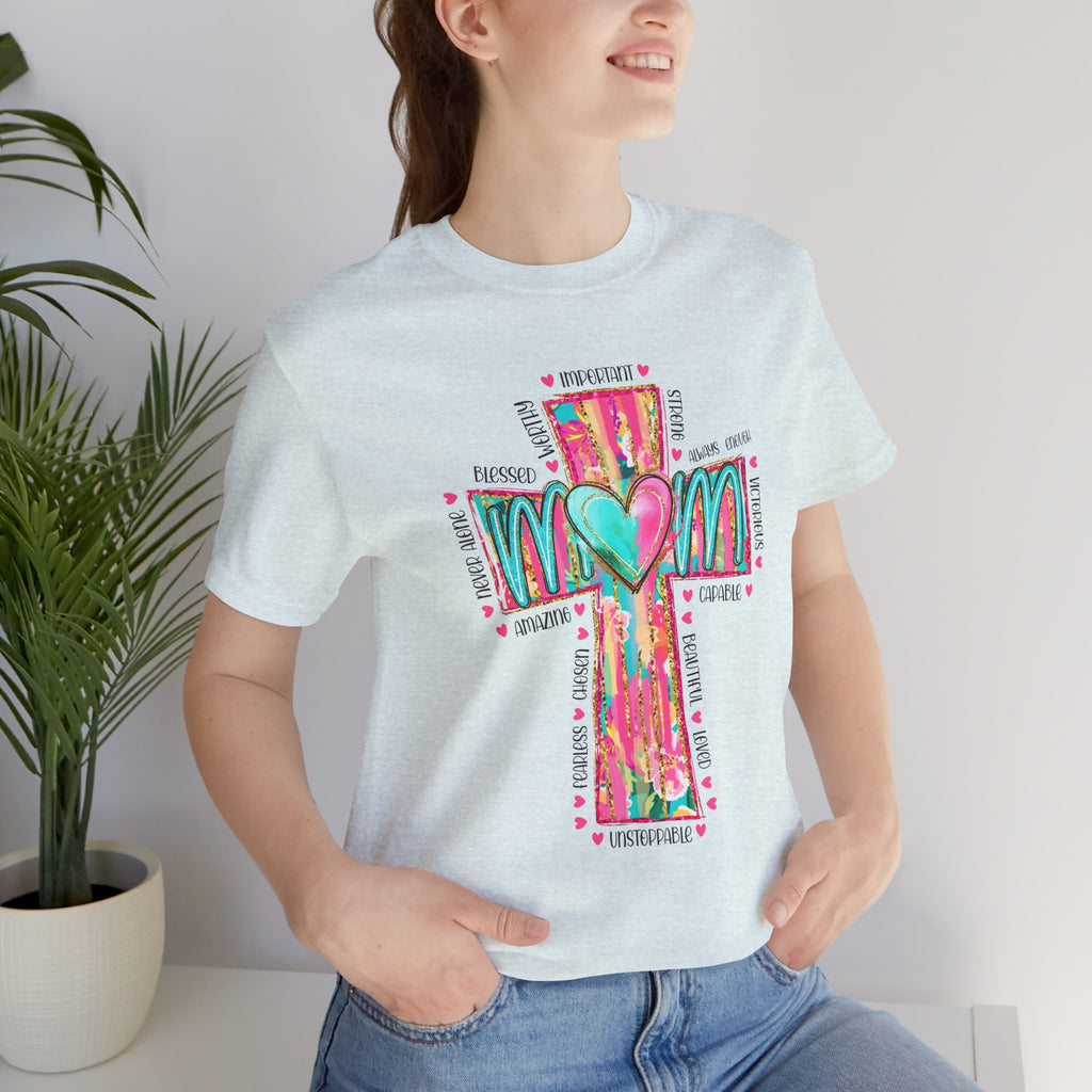 Christian Cross Mom Heart T-Shirt