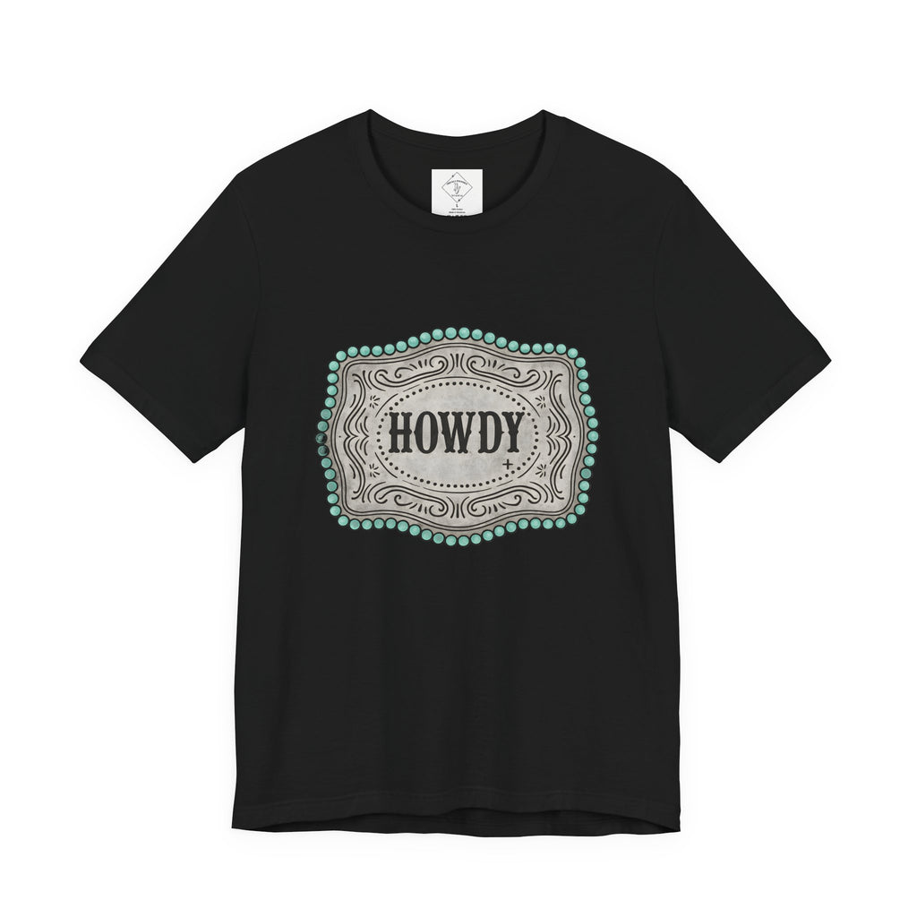 Howdy Western Belt Buckle Graphic Tee