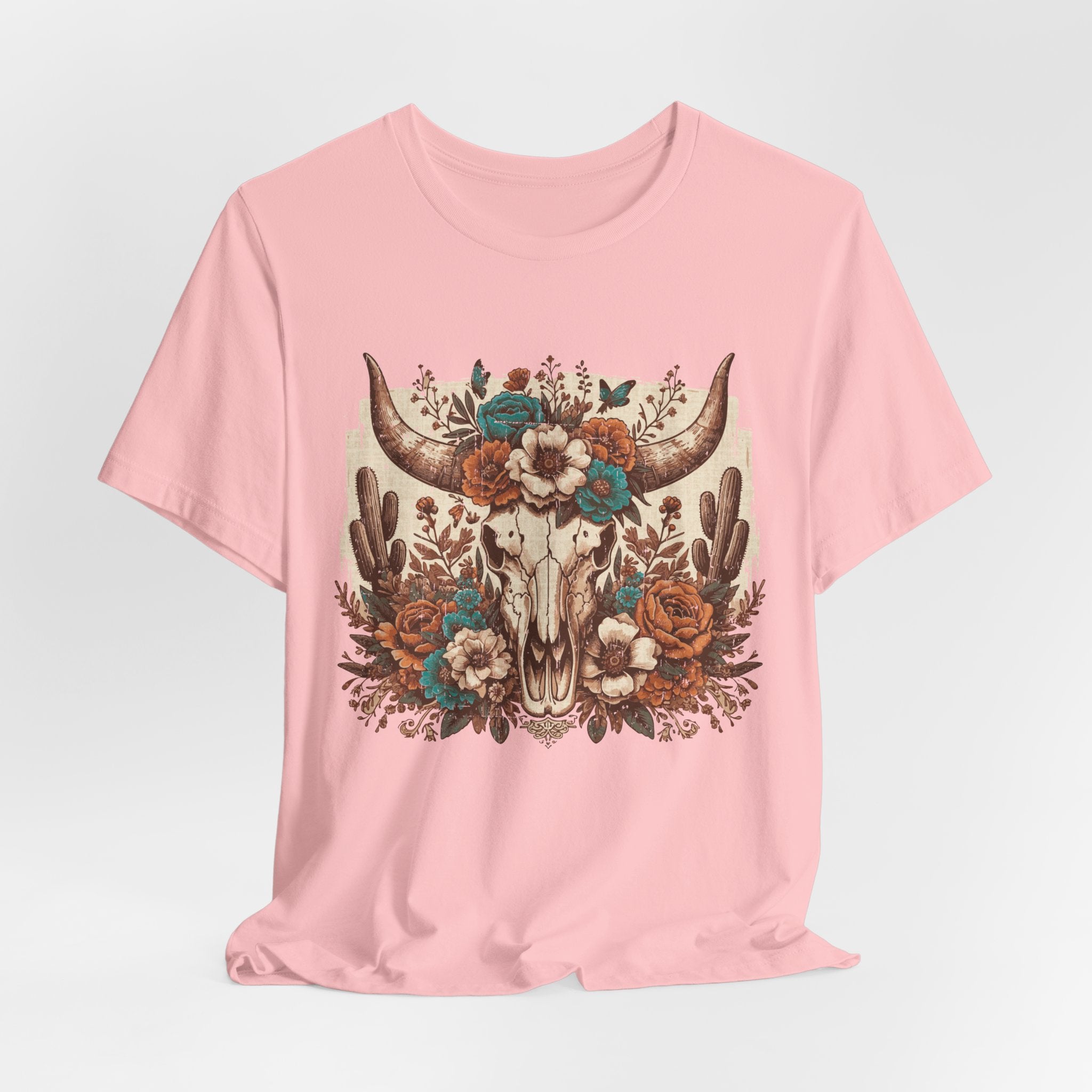 Floral Bull Skull