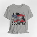 This Is God's Country T-Shirt  Patriotic American Flag Western Faith Tee