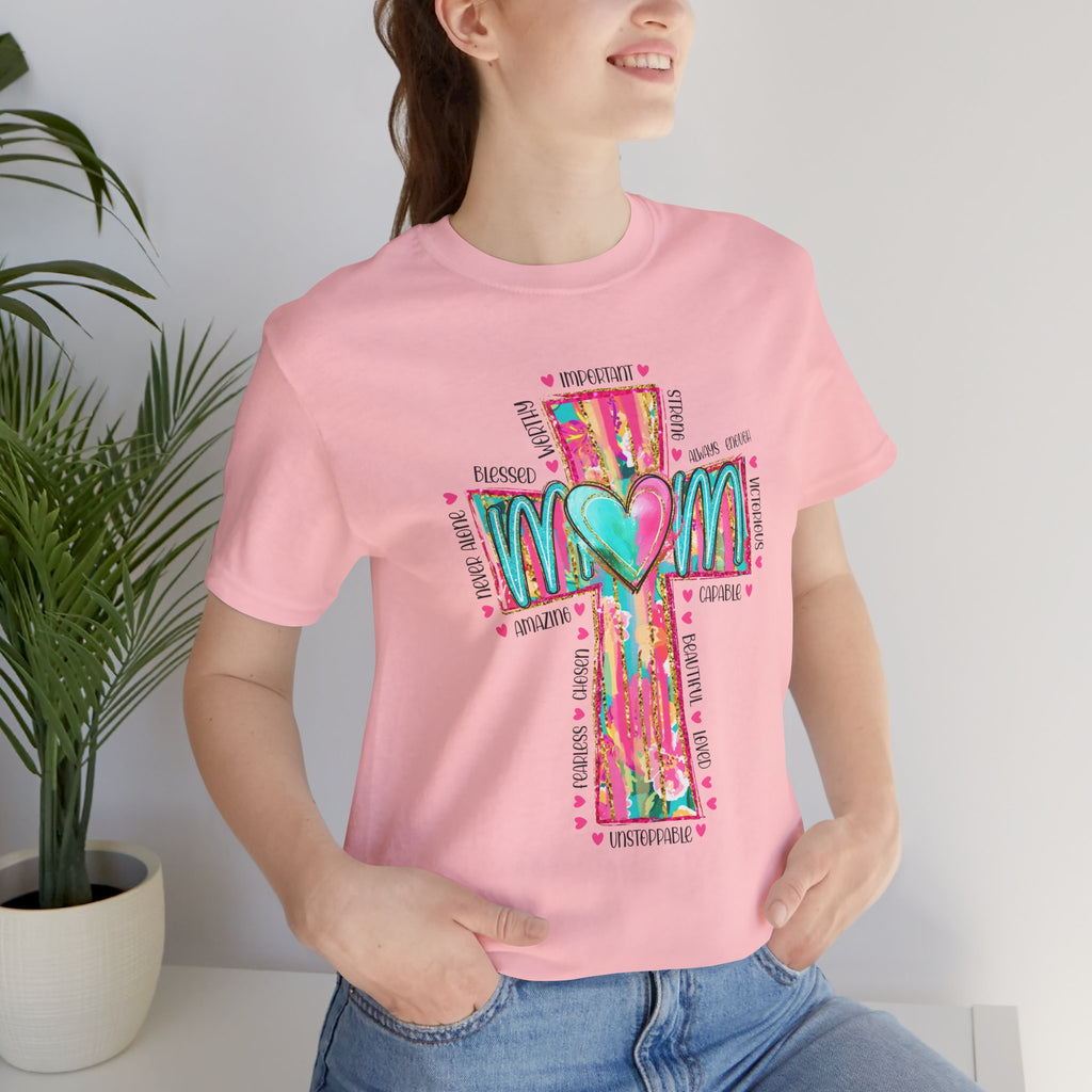 Christian Cross Mom Heart T-Shirt
