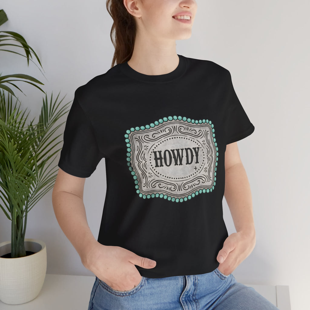 Howdy Western Belt Buckle Graphic Tee